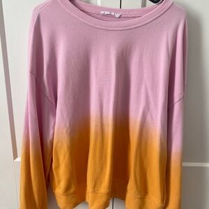 Elodie Pink and Orange Ombre Sweatshirt